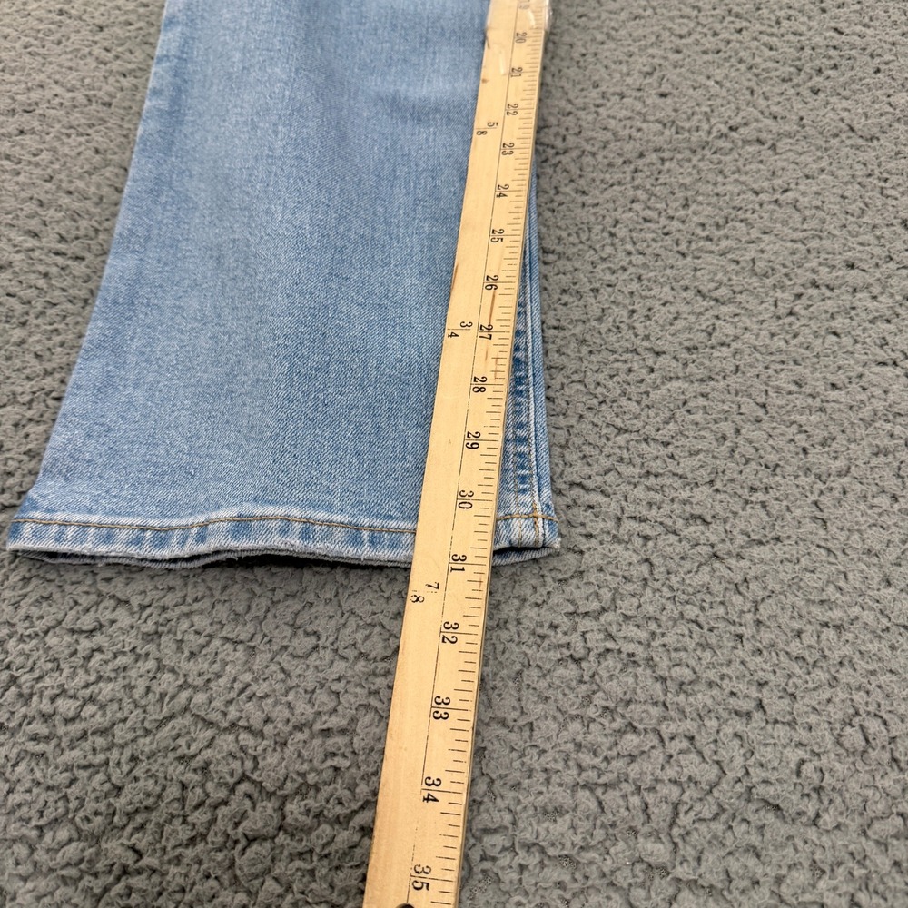 Levis Superlow Boot Jeans Womens 27 Light Wash Distressed Ripped - Picture 10 of 13
